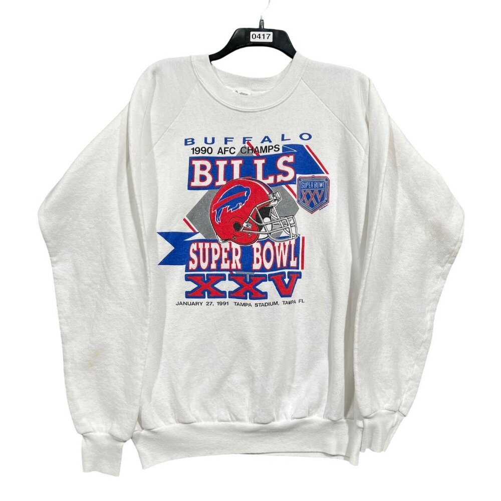 vintage 1991 buffalo bills superbowl sweatshirt size XL